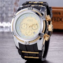 Full Function Invact Rubber Strap Hot Selling Men's Business Watch