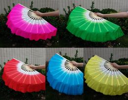 New Festive Chinese silk dance fan Handmade fans Belly Dancing props 5 colors for choices7069607