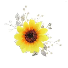 Hair Clips Sunflower Woman's Comb Headpiece Chinese Style Styling Tool Accessories For Princess Party Favours