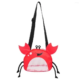 Storage Bags Easy To Clean Adorable Organising Crab Shape Seashell Pouch Swimming Pool Supplies