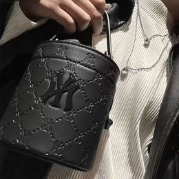 South Korea MLB perfume Bag 2023 New Street Fashion Bucket Bag Nano Embossing Scrub One Shoulder Crossbody1