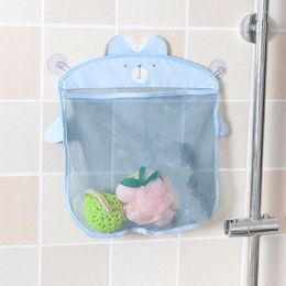 Storage Bags Household Supplies Cartoon Wall Hanging Bathroom Knitted Net Mesh Bag Baby Bath Toys Shampoo Organiser Container