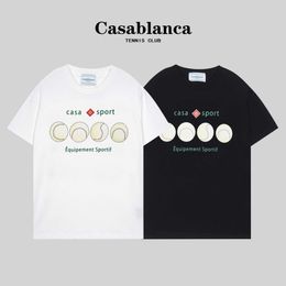 Mens Designer t Shirt Casual t-shirts Casablanca Summer New Casablanca Tropical Wind Summer Fruit Print Short Sleeves PTX1
