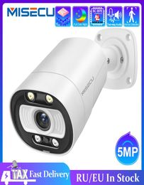 MISECU Ai Smart Camera PoE 5MP With Microphone Speaker Audio Security Camera Outdoor Waterpfoof Night Vision Video Surveillance7370820