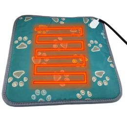 Mats Adjustable Heating Pad Pet Dog Cat Puppy Mat Bed Pet Waterproof Biteresistant Wire Electric Warmer Pad Poweroff Protection