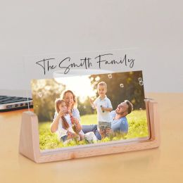 Frame Personalized Picture Frame for Family Member Dad Mom Custom Family Name Photo Frame Christmas Housewarming Gifts Desktop Display