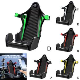 New Racing Seat Shape Air Outlet Car Decoration Scene Miniature Model Cell Phone Holder