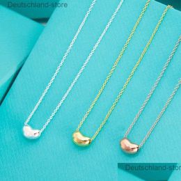 Pendant Necklaces Beans Necklace With Diamonds Designer Jewellery Womens Doudou As Gift Blue Box Q230908 Drop Delivery Pendants Otk3V