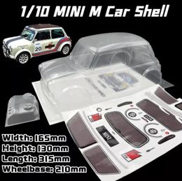 110 MINI Classic M Car Shell PVC RC car Body 210mm Wheelbase 165mm Width 315mm length Transparent Clean For MST TAMIYA CARTEN 3R 9039360