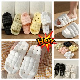 Slippers Home Shoes GAI Slides Bedroom Shower Room Warm Plush Living Room Softs Wears Cotton Slippers Ventilates Womans Men pink white