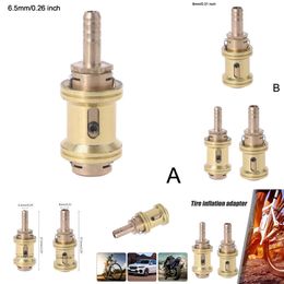 Novo clipe vae de pneu de carro 6.5/8mm, braçadeira de bico de latão sólido, conexão rápida, conector de iação, mandril de ar, adaptador de bomba iator