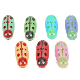 7Pcs Cat Toy Ladybug Shape Electric Playing Interactive With Battery For Pet Dogs Game Play 240314