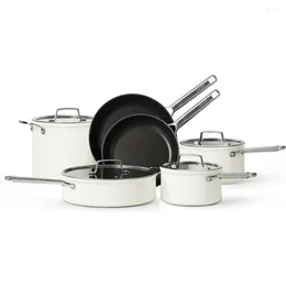 Cookware Sets 10PCS York Collection Nonstick Set Premium Pots And Pans Non Stick Heavy Gauge Kitchen