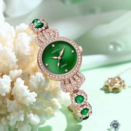 Tiktok Live Broadcast of Chalcedony Bracelet Crown Jewellery Fashion Women's Women's Quartz Watch