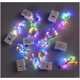 Other Event Party Supplies Led Fairy String Lights Copper Wire Starry Flashing Firefly Home Holiday Decoration Craft Diy Props War Dhvbj