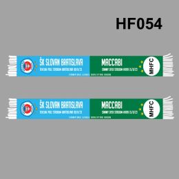Accessories 145*18 cm Size MHFC & SK Slovan Bratislava Scarf for Fans Doublefaced Knitted HF054