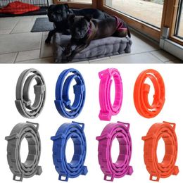 Dog Collars Natural Rubber One Size Fits All Repels Mosquitoes Flea And Tick Protection Adjustable For Dogs Cats Collar
