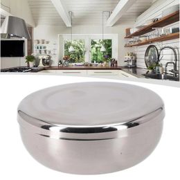 Bowls Bowl With Lid For Home Kitchen Parties Outdoor Camping Picnics Tableware Single Layer Steamed Rice Stainless Steel Cover