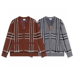 Womens sweater women jacket cashmere cardigan mid-length knitted V-neck loose striped sweater thin ladies trench coat