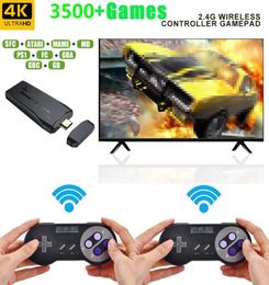 M8 TV Video 4K HD Game Console 24G Wireless Controller Gamepads Nostalgic Host Bulit3500 Classic Stick Lite 8 Bit Mini Retro Gam7079572