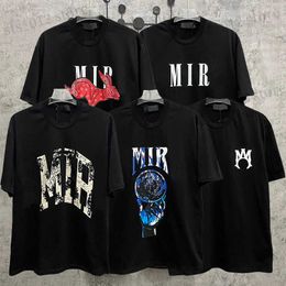 Men's T-Shirts High Version Mens Plus Tees Polos Round T-shirt Plus Size Neck Embroidered and Printed Polar Style Summer Wear with Street Pure Cotton Half Sleeve T240326
