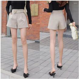 Women's Shorts Short Pants For Women To Wear Baggy Womens With Belt Loose Work Office High Waist Wide Clothes Streetwear Casual In