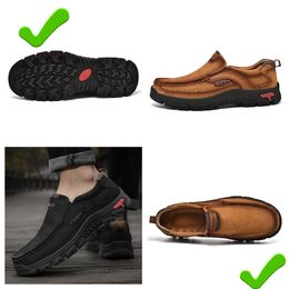 New selling leather shoes men genuine leather oversized loafers casual leather shoes hiking shoes GAI MALE high Quality bigsize Luxury Designer comfortable cool