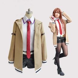 cosplay Anime Costumes CosZtkhp Steins Gate role-playing Japanese anime role-playing production Kurisu role-playing jacket suit womens clothingC24321