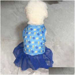 Dog Apparel Dresses For Small Dogs Cute Girl Female Dress Mommy Puppy Shirt Skirt Doggie Pet Summer Clothes And Cats 12 Color Wholes Otpmb