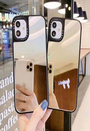 Acrylic Mirror Phone Cases Makeup Simple Back Cover Shockproof Protector for iPhone 13 13pro max 12 12pro 11 11pro X XR Xs 7 7plus4966607