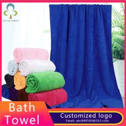 Craft Free custom laser logo lettering microfiber bath towel beach towel custom logo for gym beauty salon swimming pool gift