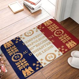 Bath Mats Napoleonic French 85th Regimental Flag Mat Historical Soft Toilet For Shower Home Decor Non Slip Foot Bathroom Rug