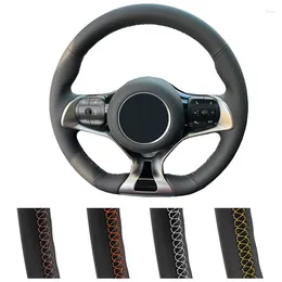 Steering Wheel Covers DIY Customized Car Cover For BYD Atto 3 EV Yuan Plus 2024 Auto Artificial Leather Wrap