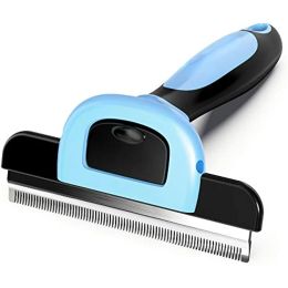 Combs Pet Grooming Brush, Deshedding Tool for Dog & Cat, Effectively Reduces Shedding by up to 95% for Short Medium and Long Pet Hair