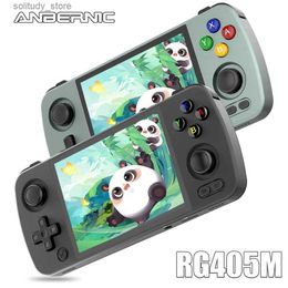 Portable Game Players ANBERNIC RG405M Retro Handheld Game Console Aluminium Alloy CNC Android 12 System 4.0 Inch I Touch Screen Support 5G WiFi Q240326