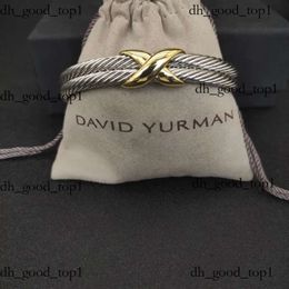 David Yurma DY Designer Cable Fashion for Women Men Gold Sier Pearl Head Cross Bangle Bracelet Dy Jewelry Man Christmas 579