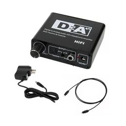 NEW Digital To Analogue Audio Converter Digital Fibre Coaxial To 5.1 Channel Adjustable 3.5mm Converter Windows