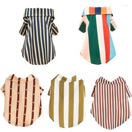 Dog Apparel Classic Stripe Puppy Vest T Shirt Summer Pet Clothes For Small Dogs Chihuahua Yorkshire Shirts Mascotas Clothing Cat