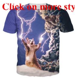 Funny cat tshirts New fashion menwomen 3d character tshirts t shirt 3D Print tshirt tops 595103737