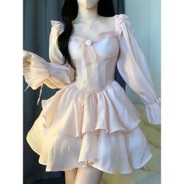 Formal Dress for Adult Girls Runaway Princess Fluffy Skirt Ins Fairy Small Stature Slimming Strapless