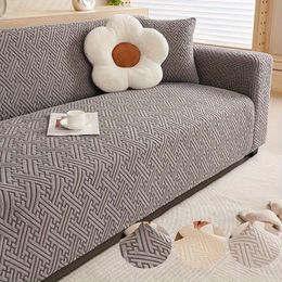 1pc Jacquard All-season Universal Elastic Sofa Slipcover Anti-slip Hine Washable Anti-cat Scratch Couch Cover Suitable for Bedroom Living Room Office Home