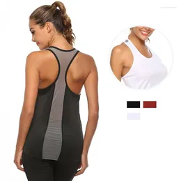 Active Shirts 2024 Women Yoga Tank Top Gym Sports Running Athletic Stretch Workout Vest Quick Drying Clothes