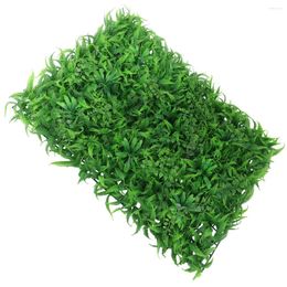 Decorative Flowers Brand Home Decor Artificial Lawn Plant Plastic 1pc 40 60cm Easy To Clean Grass Wall Panels Green