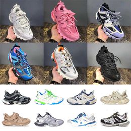 Designer Old Wholesale Luxury Grandpa Track 3.0 Casual Shoes Tripls s Womens Mens Silver Black Grey White Royal Blue Shiragiku Brown 17FW Sneakers Sports Trainers