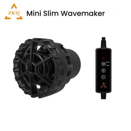 Accessories ZKSJ Mini Slim Ultra Quiet DC USB Powered 10 Speed Aquarium Wavemaker Pump for Small Saltwater Freshwater Fish Tank