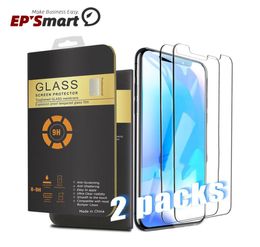 2 Pack Screen Protectors For 2021 Iphone 12 Mini 11 PRO MAX XR XS 8 7 PLUS X Tempered Glass Samsung Galaxy S21 S20 Note20 Ultra A51911575