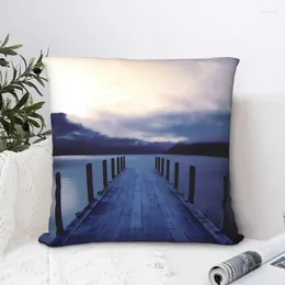 Pillow The Scenery Bridge Square Pillowcase Polyester Cover Velvet Zip Decorative Comfort Throw For Home Car