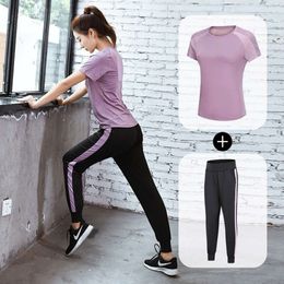 Lighing Shipment Yoga Suit for Women in Summer 2019, Beginner Slimming and Quick Drying, Internet Celebrity Running Fiess Suit, Sports Set