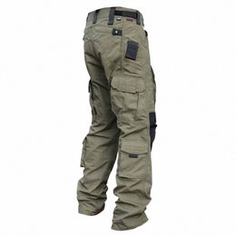 cargo Tactical Pants Men Intruder Military Multi-pocket SWAT Combat Trousers Male Outdoor Wear-resistant Secret Service Pant 66KZ#