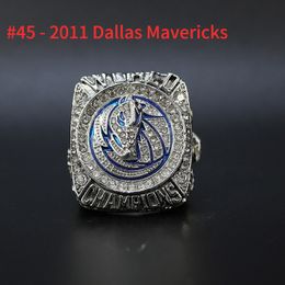 2011 Mavericks National Basketball Team champions Championship Ring With Wooden Box Souvenir Men Women Boy Fan Brithday Gift 2022 2023 Hip hop Sport Punk